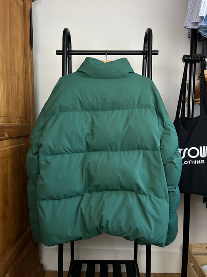 Bound Green Puffer Coat - Large