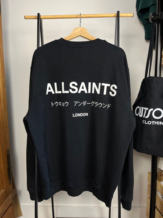 All Saints Black Sweatshirt - Medium