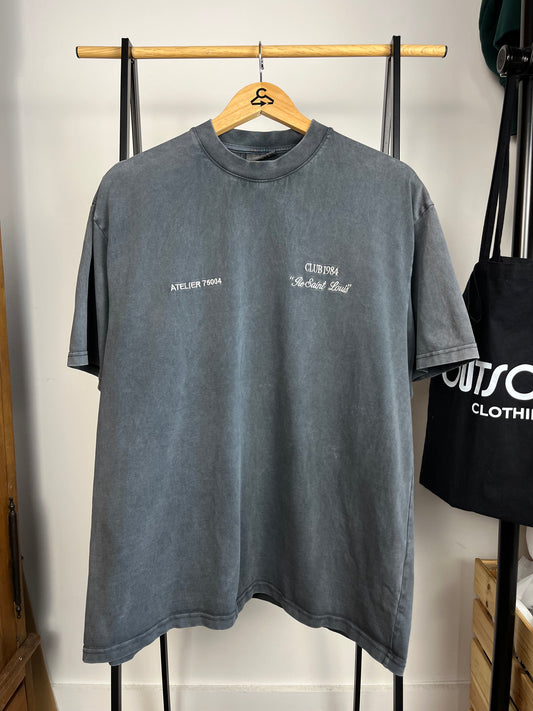 Club 1984 Washed Blue/Grey T-shirt - Large