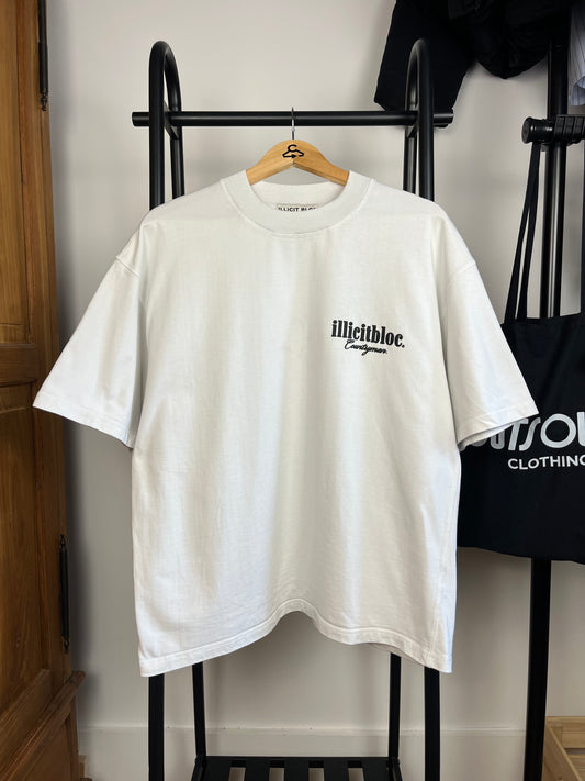 Illicit Bloc White T-Shirt - Small