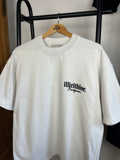 Illicit Bloc White T-Shirt - Small