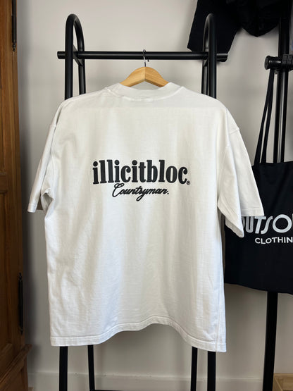 Illicit Bloc White T-Shirt - Small
