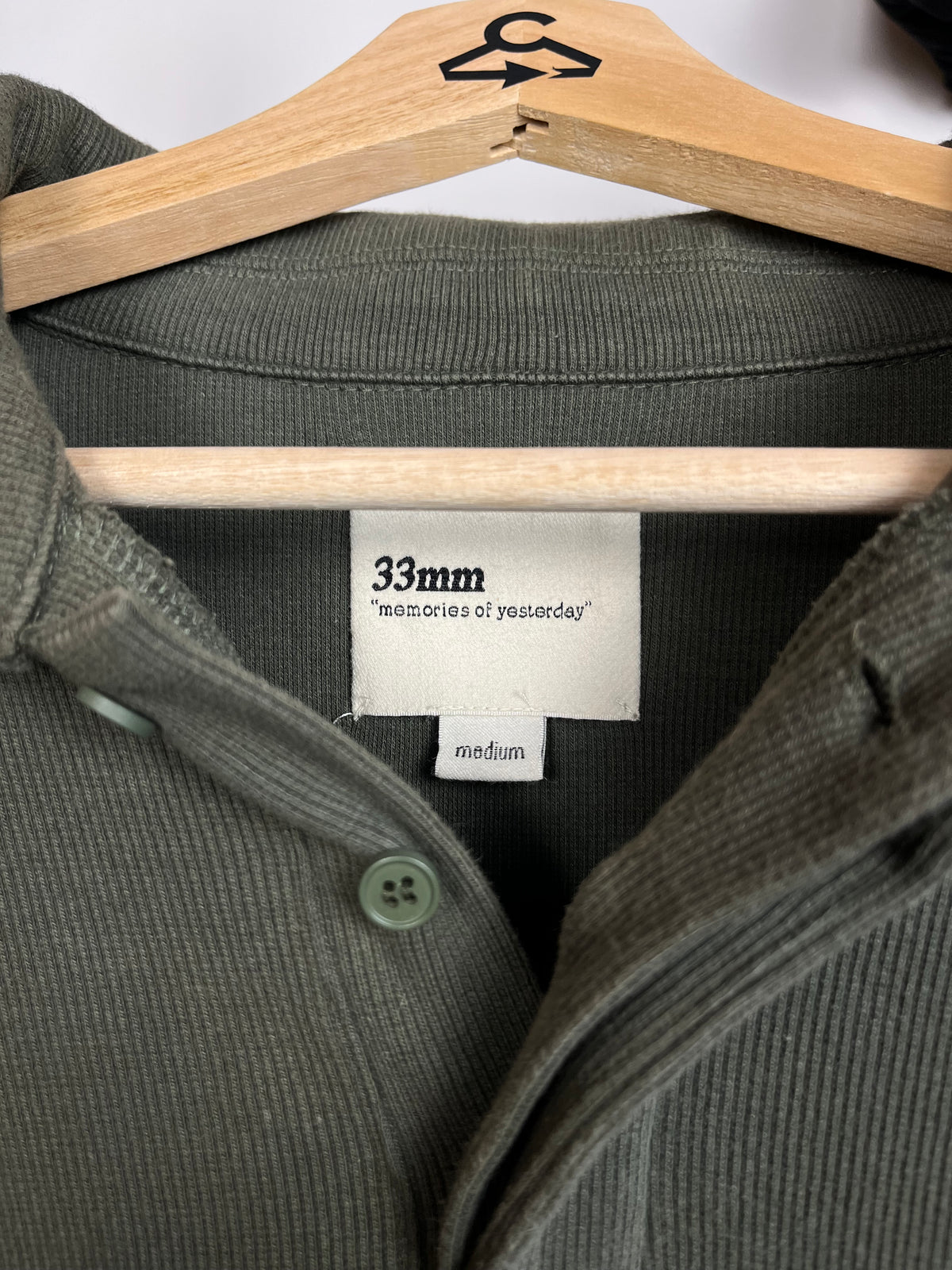 33mm Olive Green Polo - Medium