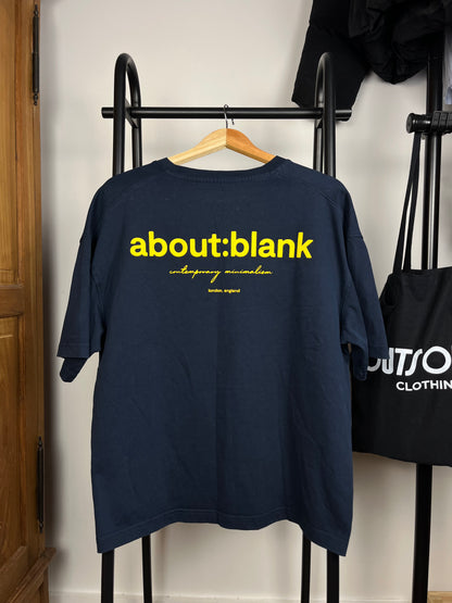 About:Blank Navy T-Shirt - Medium