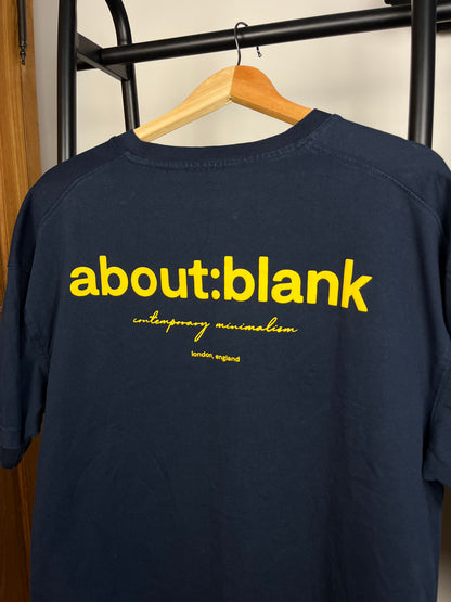 About:Blank Navy T-Shirt - Medium