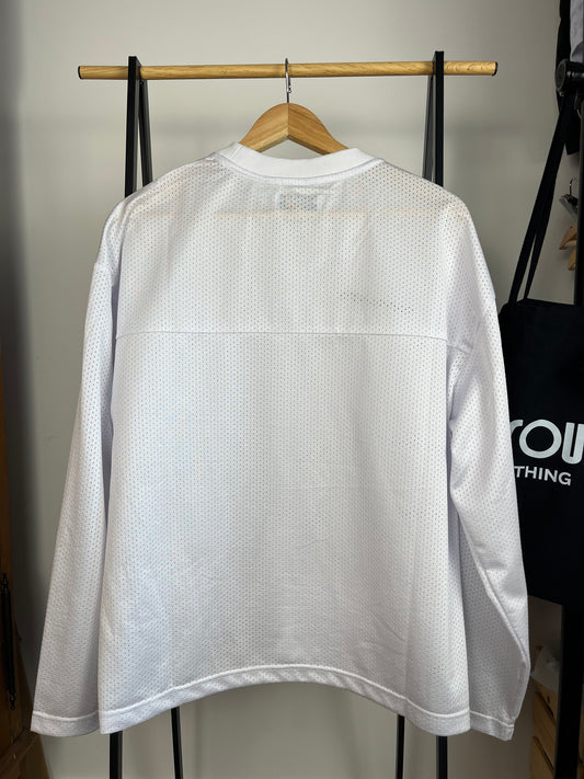 Sweats Collective White Mesh Long Sleeve T-Shirt - Large