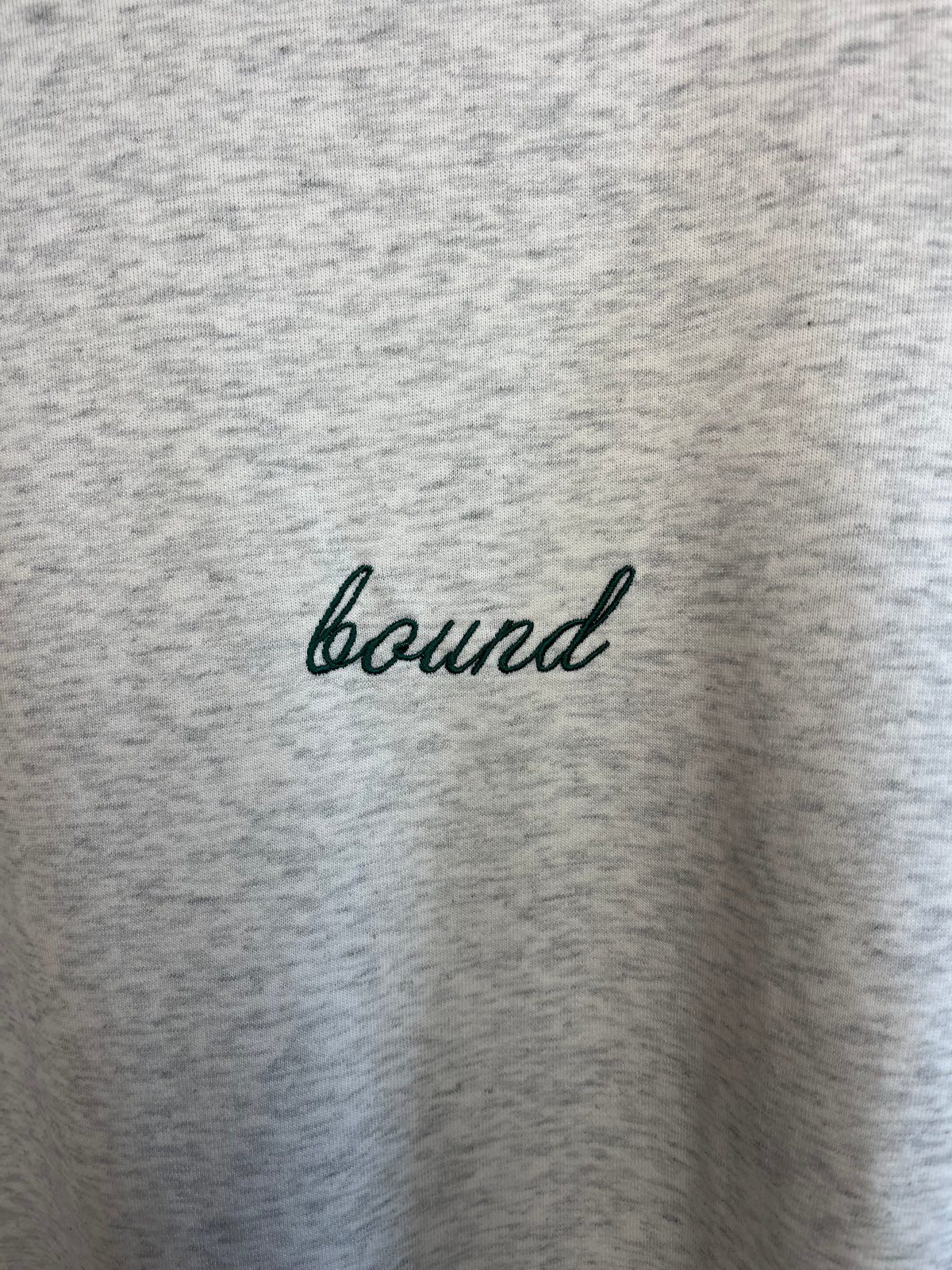 Bound Grey Marl Long Sleeve T-Shirt - Small