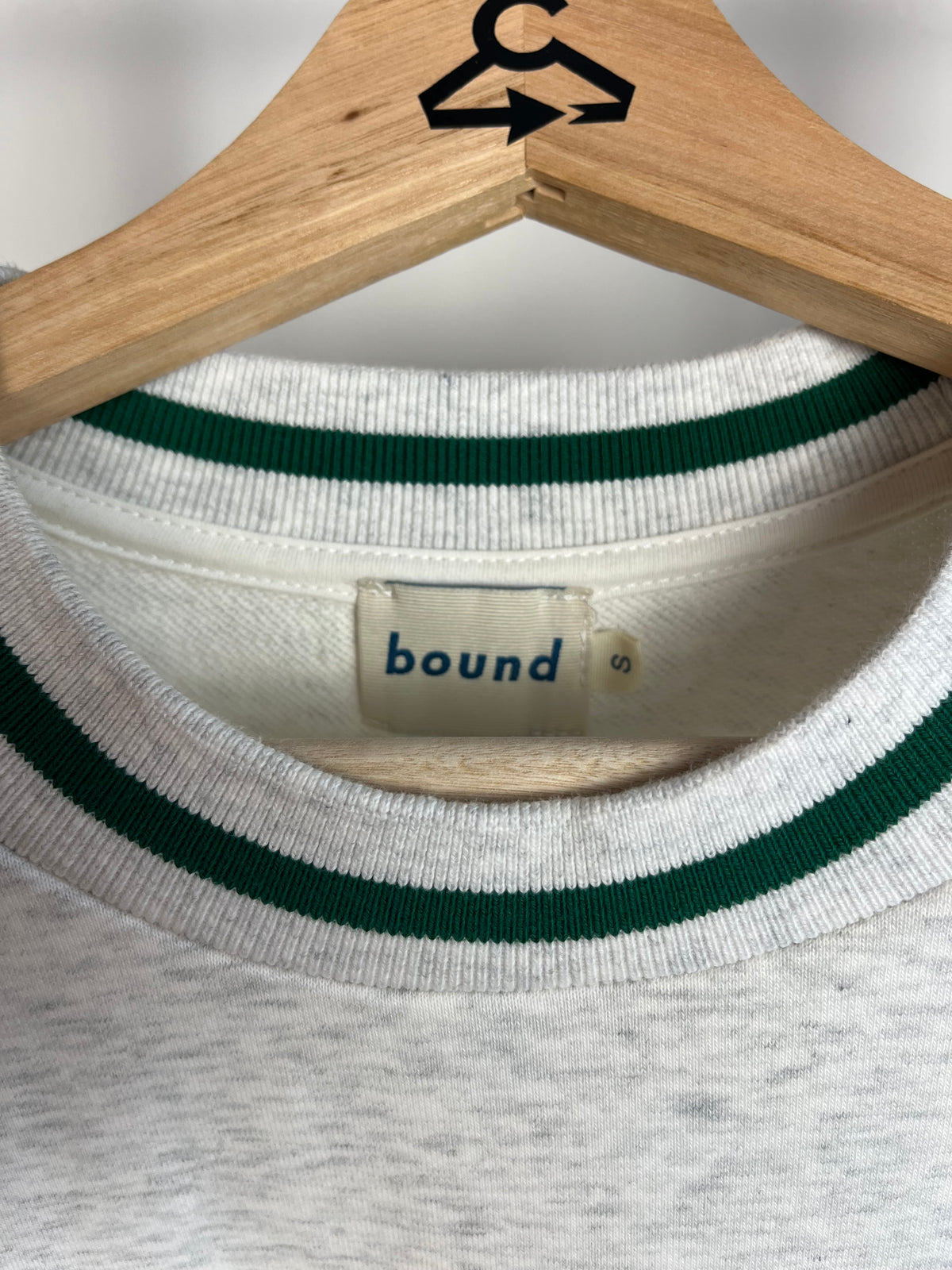Bound Grey Marl Long Sleeve T-Shirt - Small