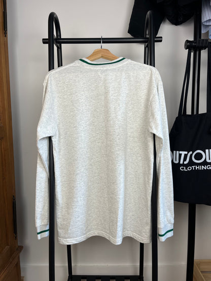Bound Grey Marl Long Sleeve T-Shirt - Small