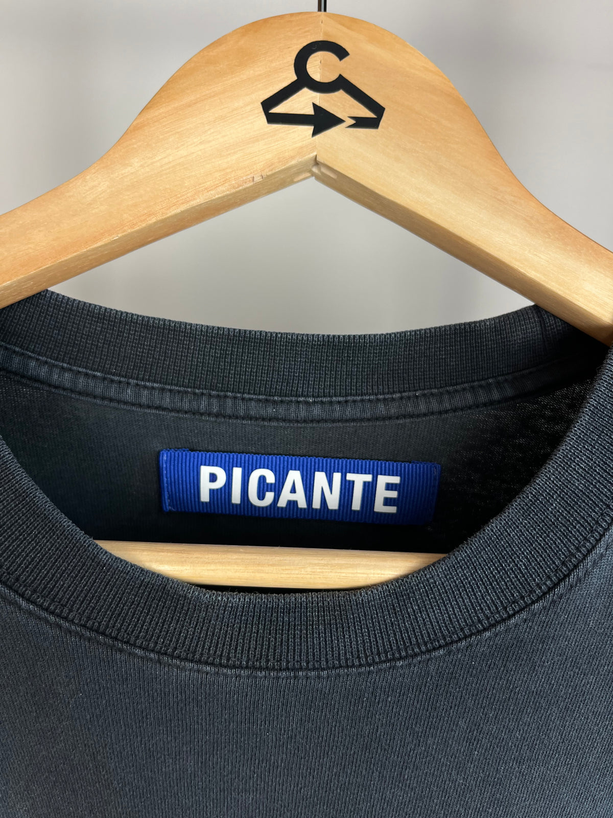 Picante Dark Vintage Grey T-Shirt - Medium