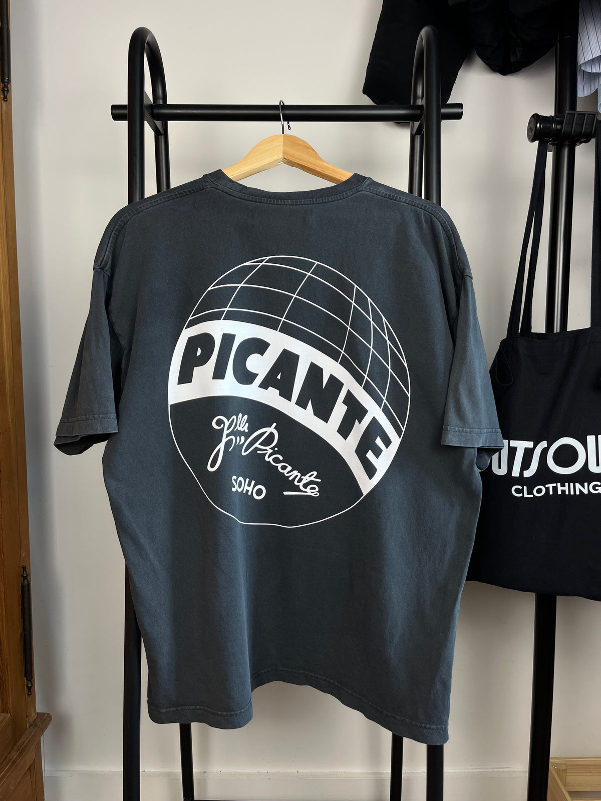 Picante Dark Vintage Grey T-Shirt - Medium
