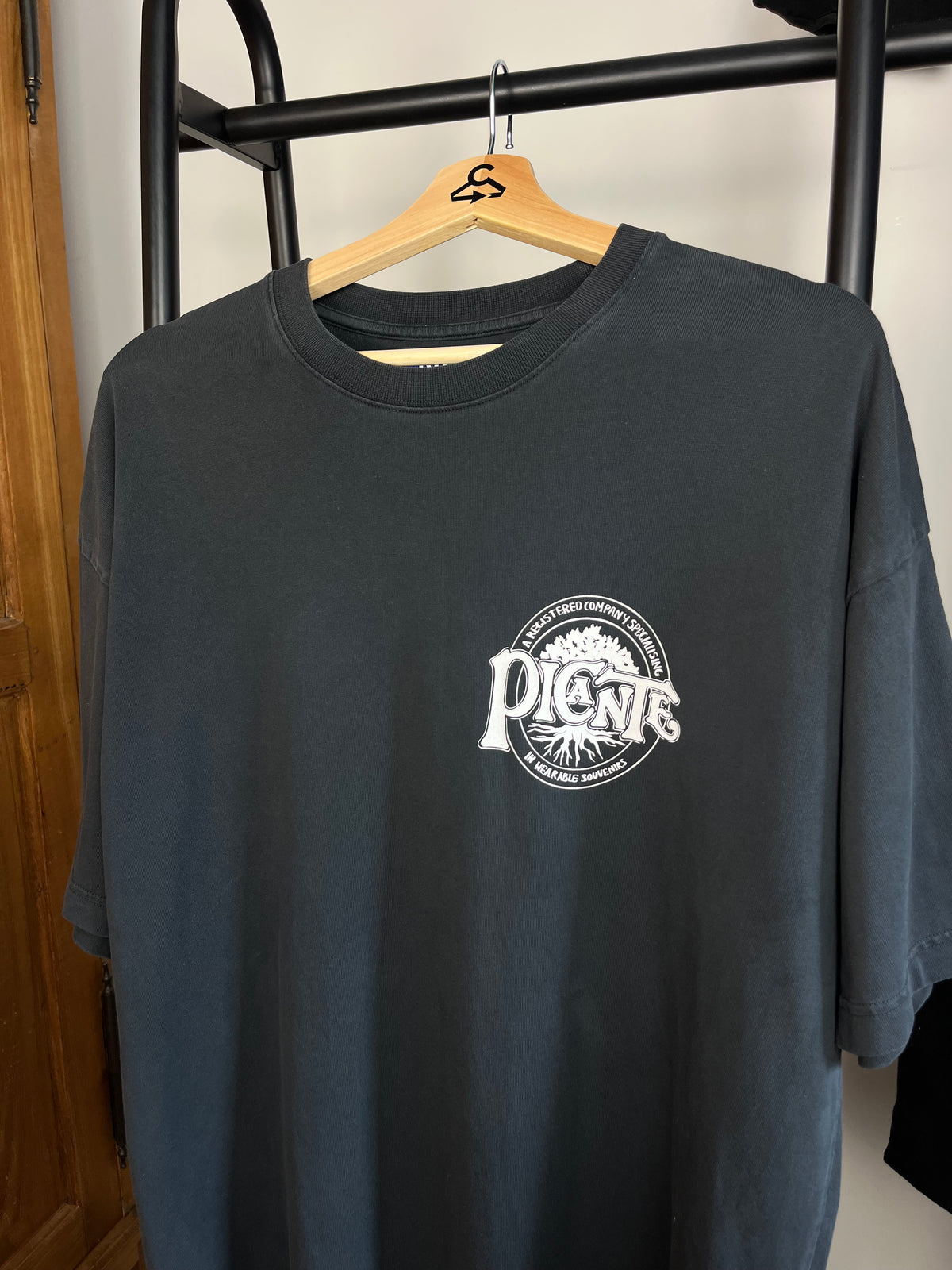 Picante Dark Grey/Vintage Black T-Shirt - Medium