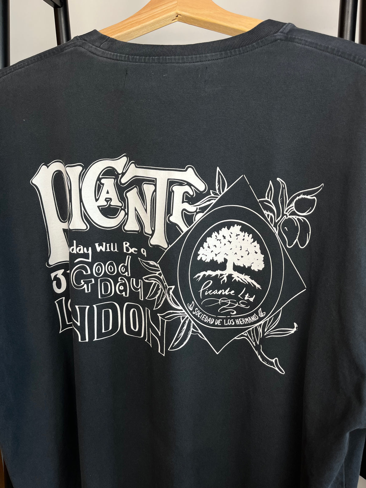 Picante Dark Grey/Vintage Black T-Shirt - Medium