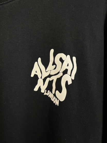 All Saints Black T-Shirt - Medium