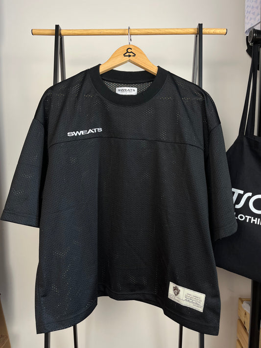 Sweats Collective Black Mesh T-Shirt - Large