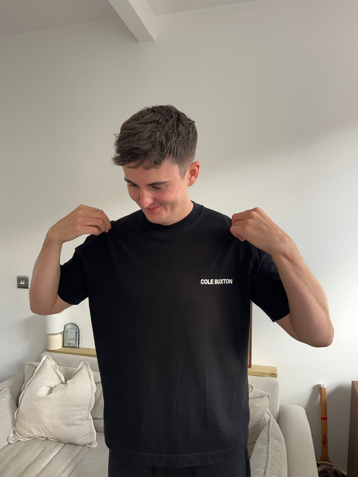 Cole Buxton Black T-Shirt - Small
