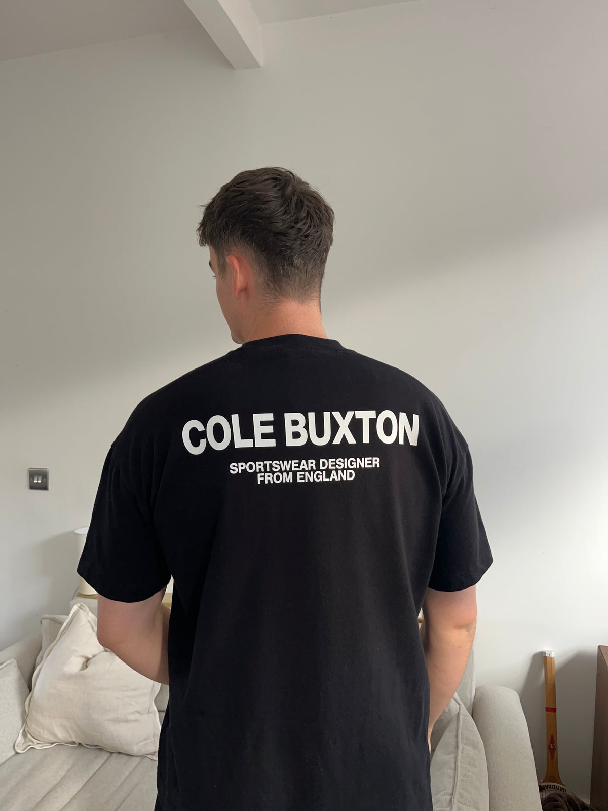 Cole Buxton Black T-Shirt - Small