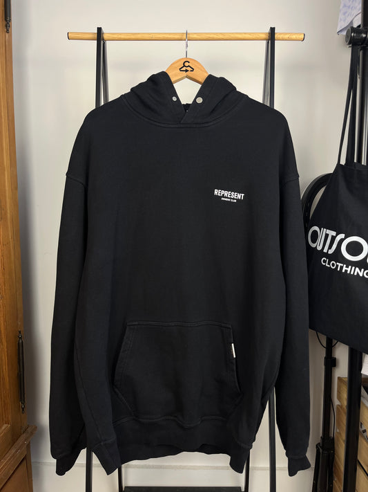 Represent Black Hoodie - Medium