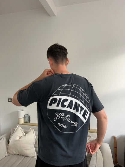 Picante Dark Vintage Grey T-Shirt - Medium