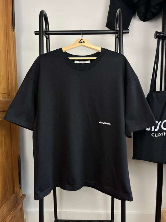 About:Blank Black T-Shirt - Large