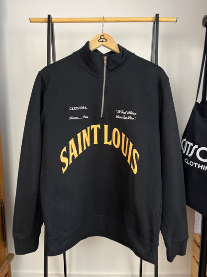 Club 1984 Black 1/4 Zip - Medium