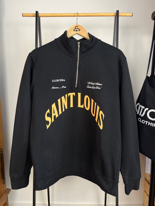 Club 1984 Black 1/4 Zip - Medium