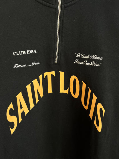 Club 1984 Black 1/4 Zip - Medium