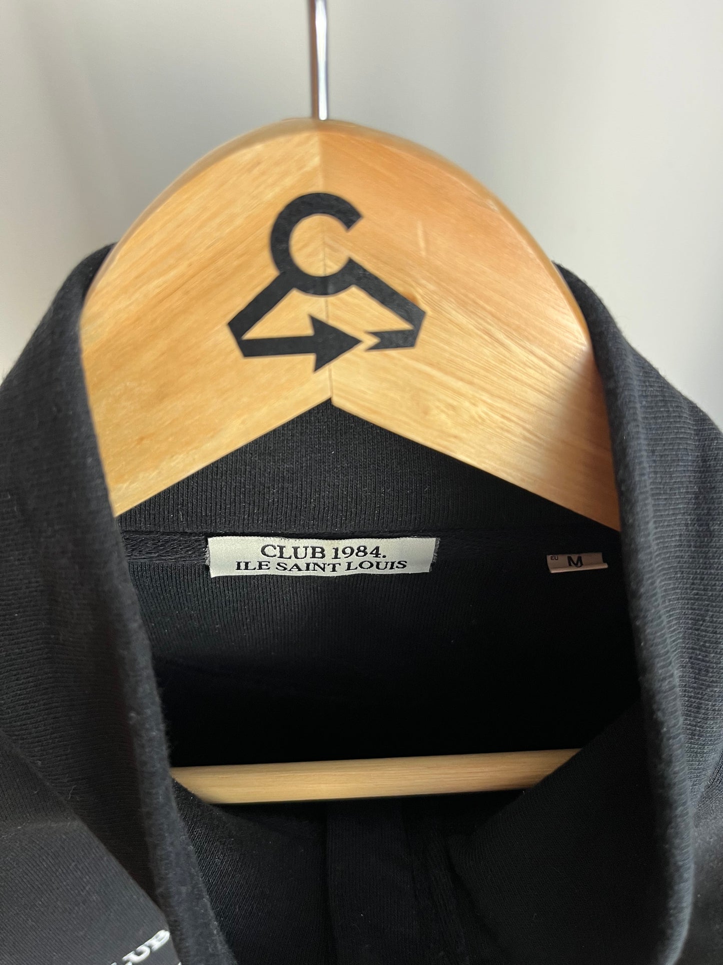 Club 1984 Black 1/4 Zip - Medium