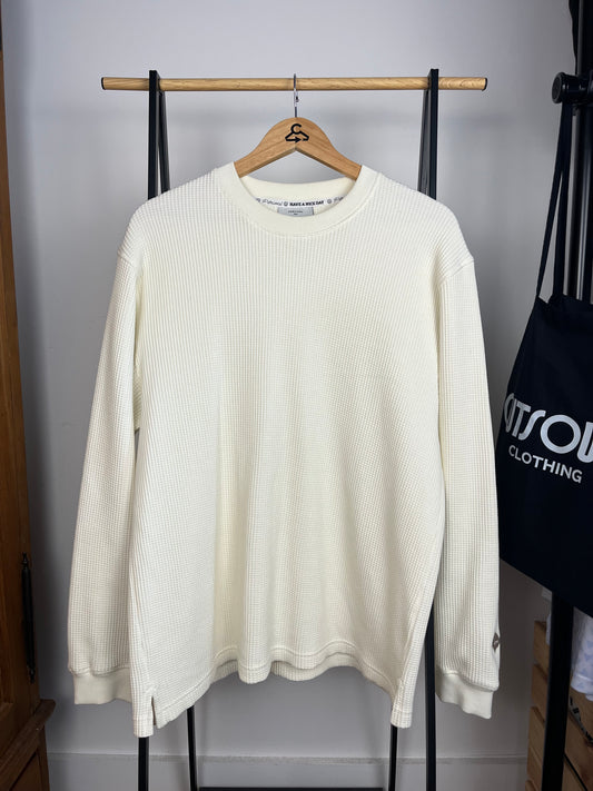 Percival Cream Waffle Long Sleeve - Large