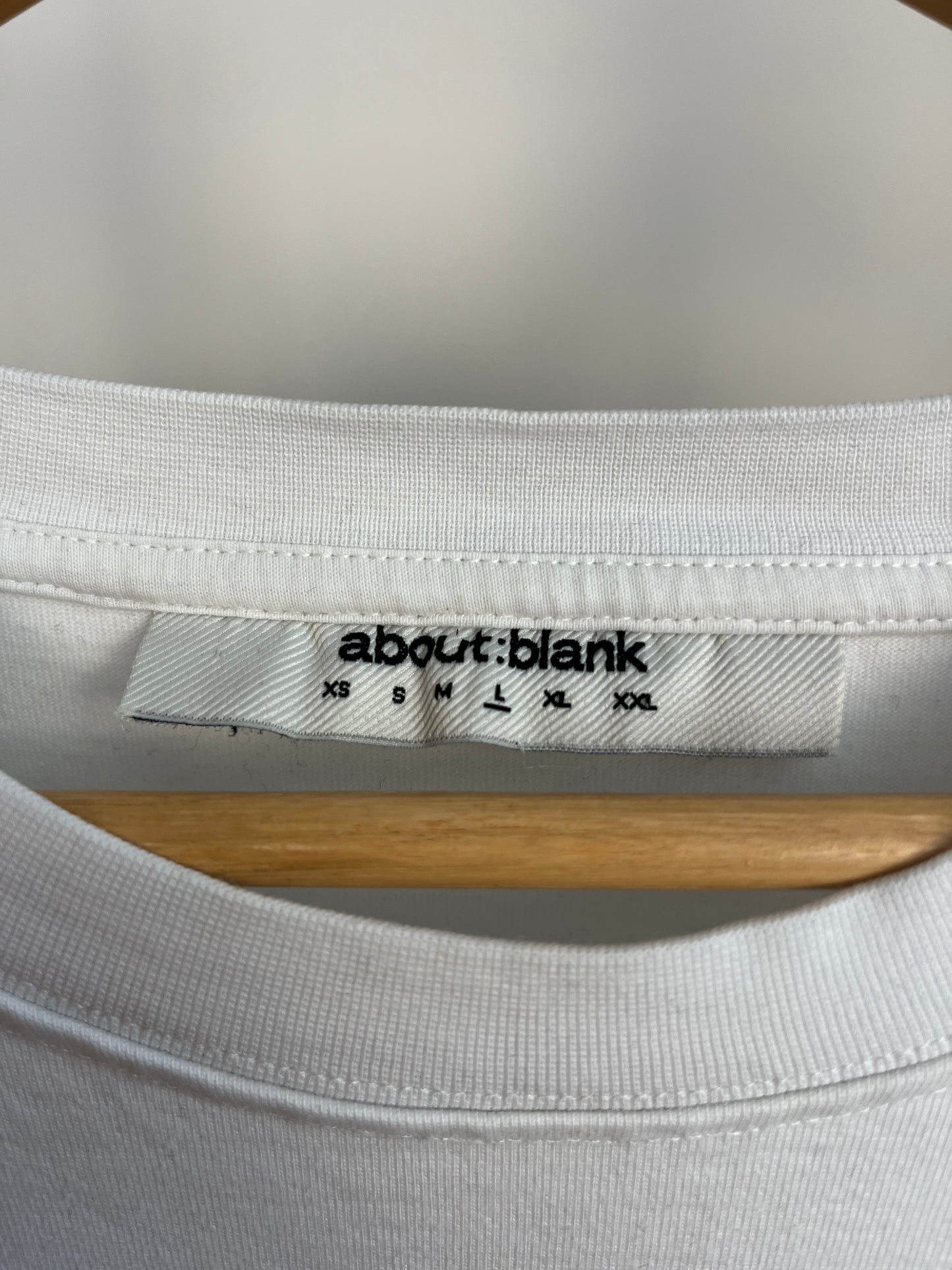 About:Blank White T-Shirt - Large