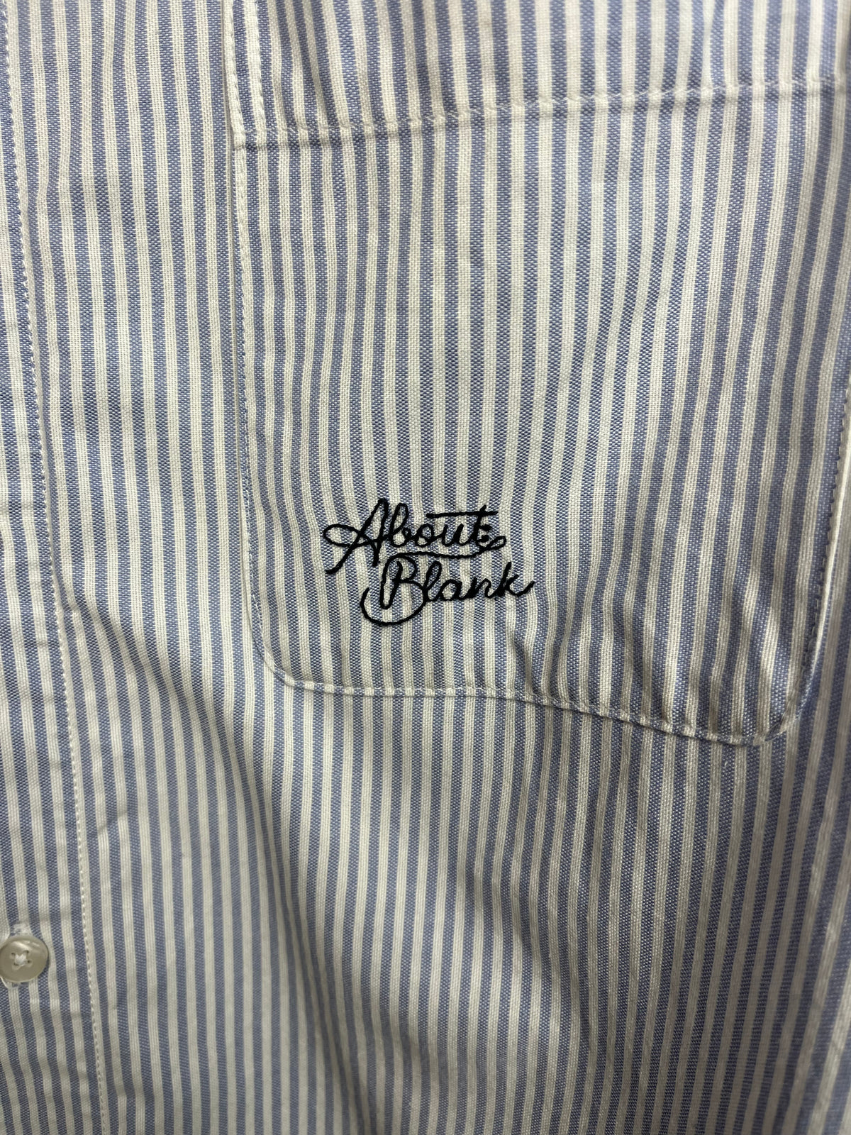 About:Blank Blue Striped Shirt - XXL