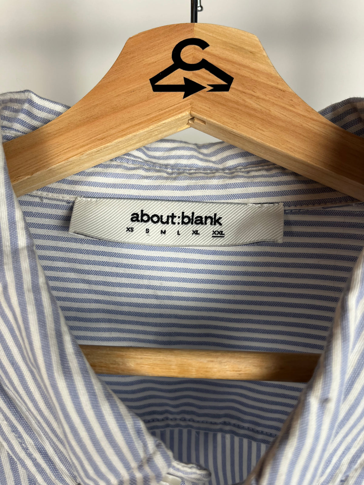 About:Blank Blue Striped Shirt - XXL