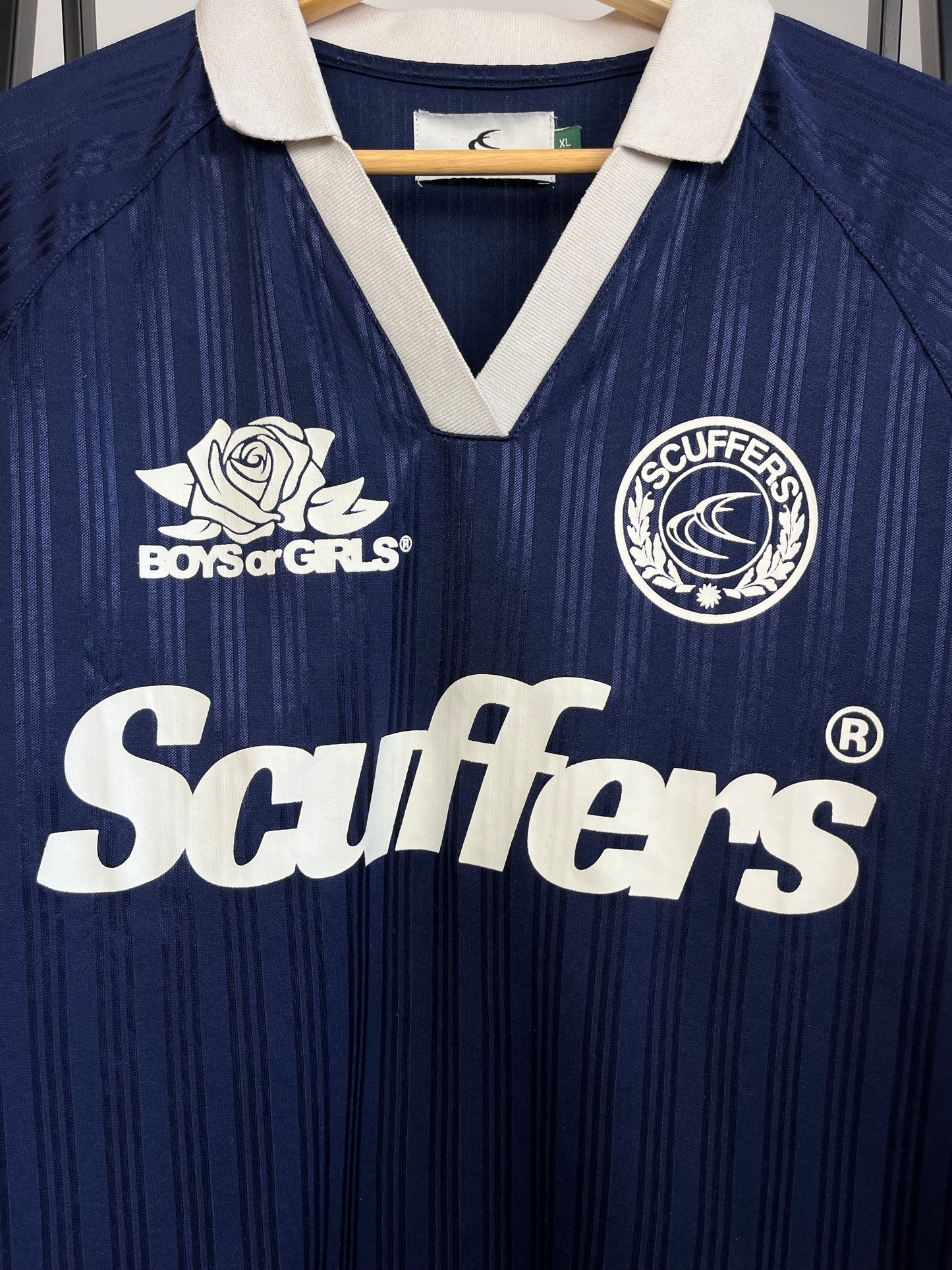 Scuffers Blue Football Shirt - XL