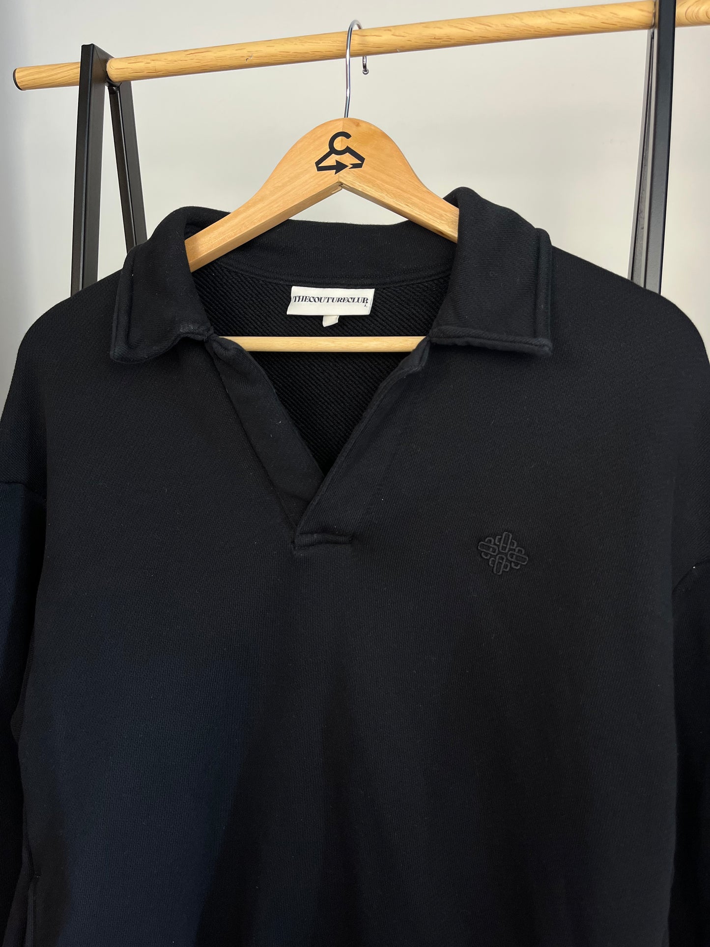 The Couture Club Black Polo - Large
