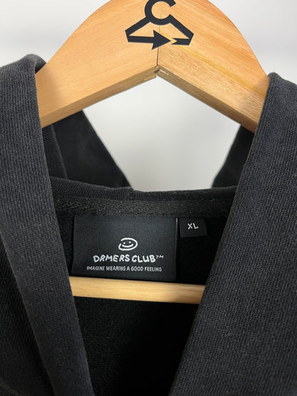 Drmers Club Vintage Black Zip Up Hoodie - XL
