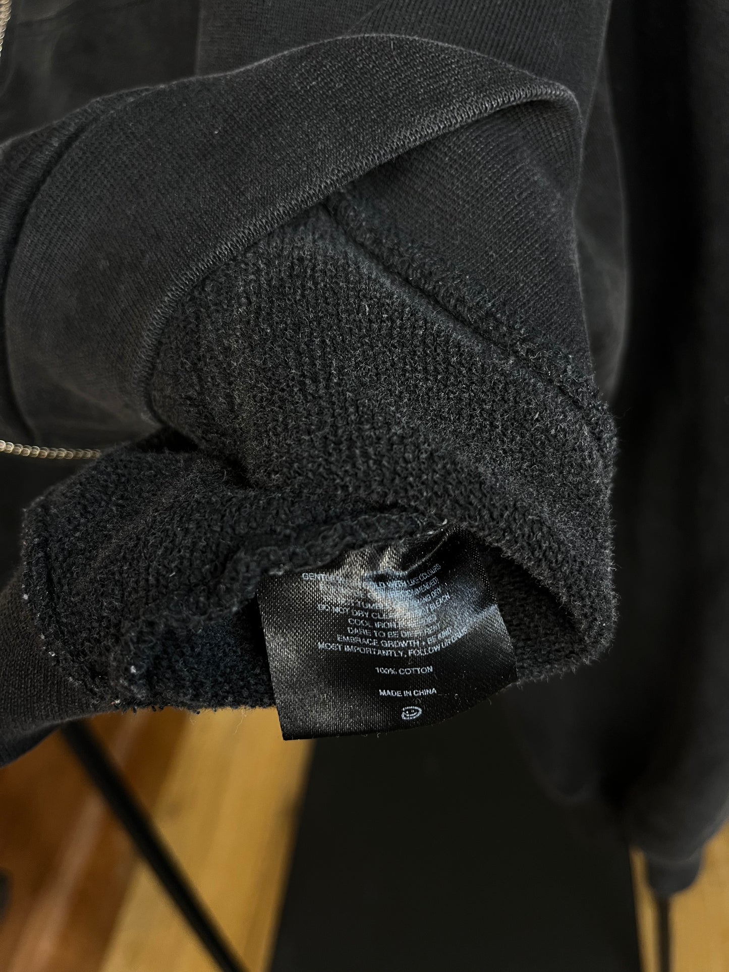 Drmers Club Vintage Black Zip Up Hoodie - XL