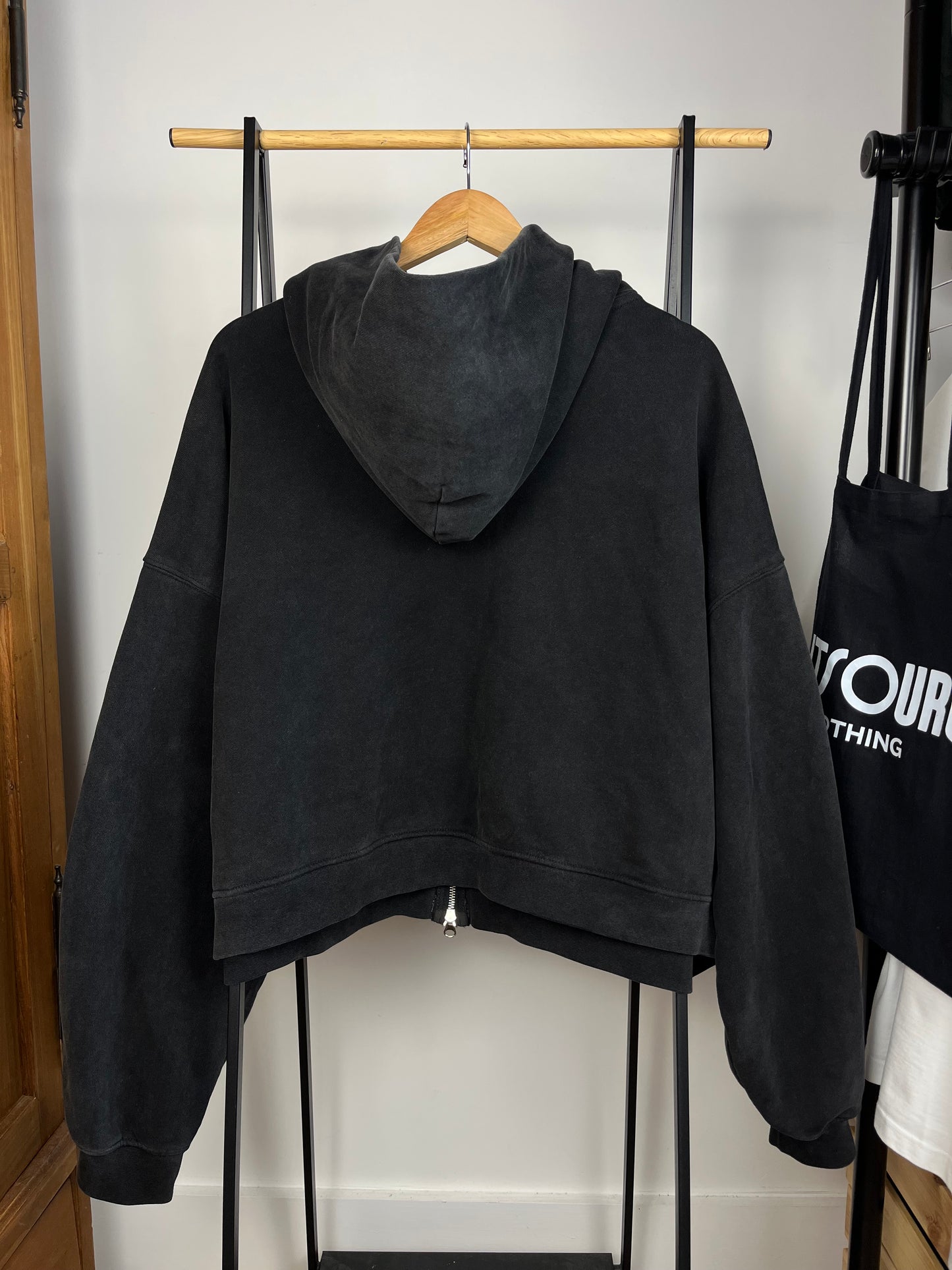 Drmers Club Vintage Black Zip Up Hoodie - XL
