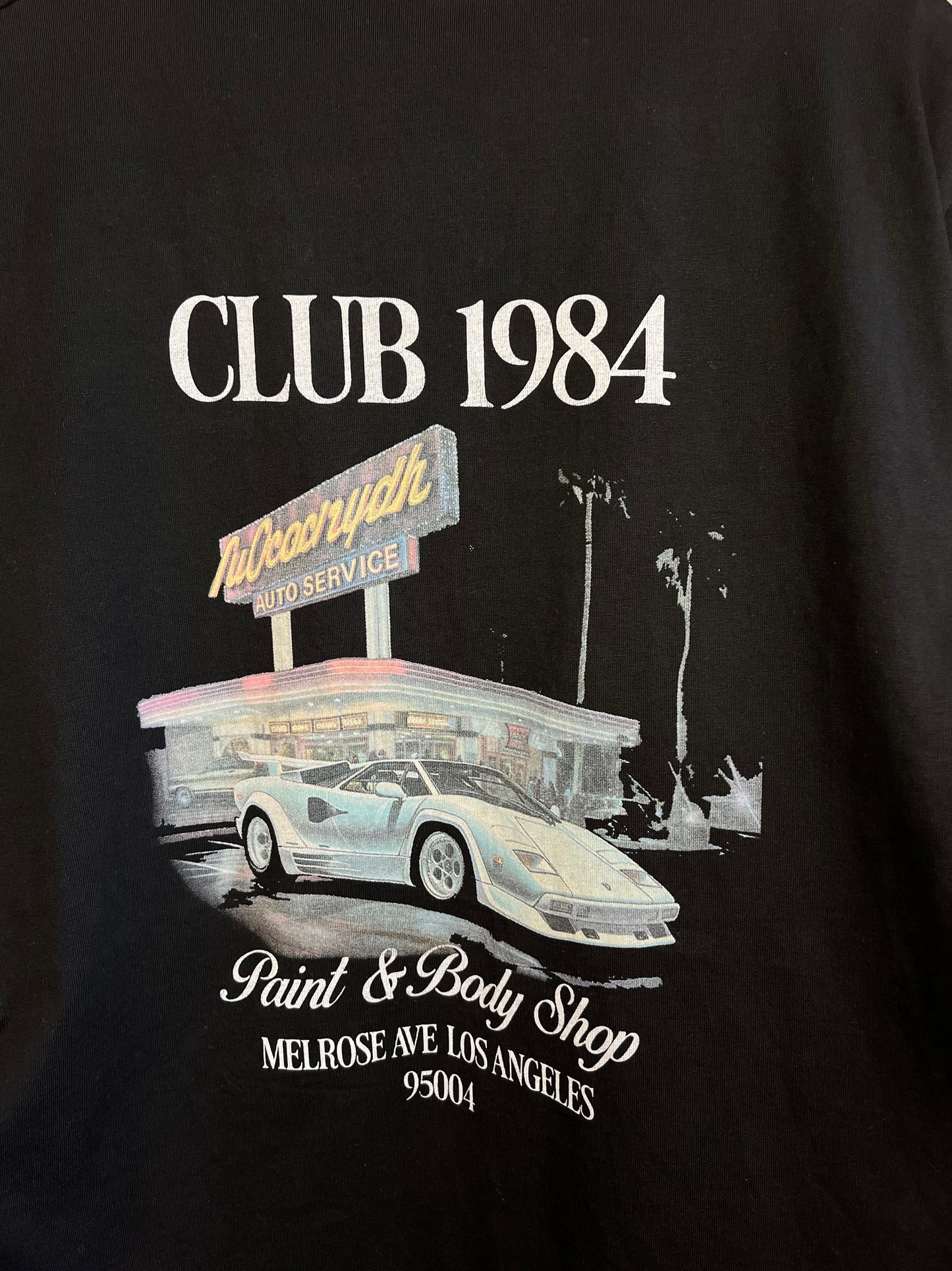 Club 1984 Black T-Shirt - Large