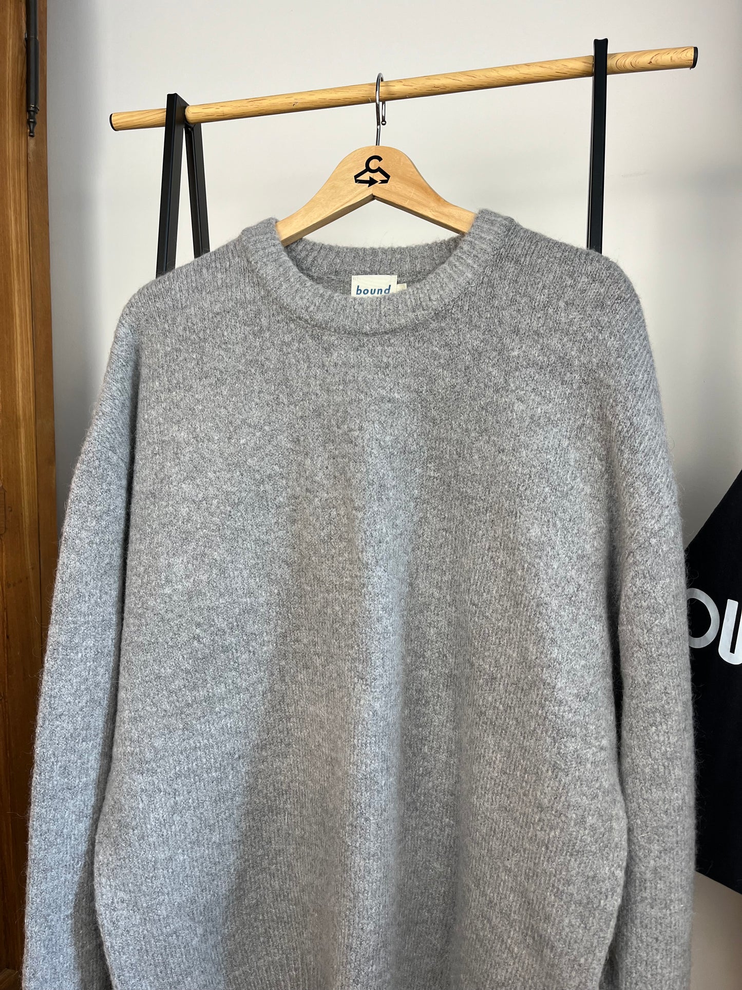Bound Grey Knit - Large