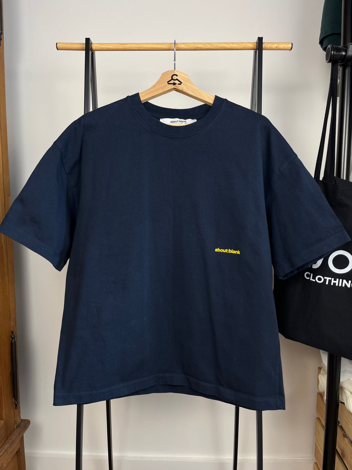About:Blank Navy T-Shirt - Medium