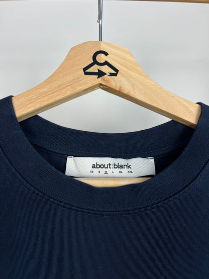 About:Blank Navy T-Shirt - Medium