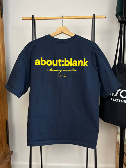 About:Blank Navy T-Shirt - Medium