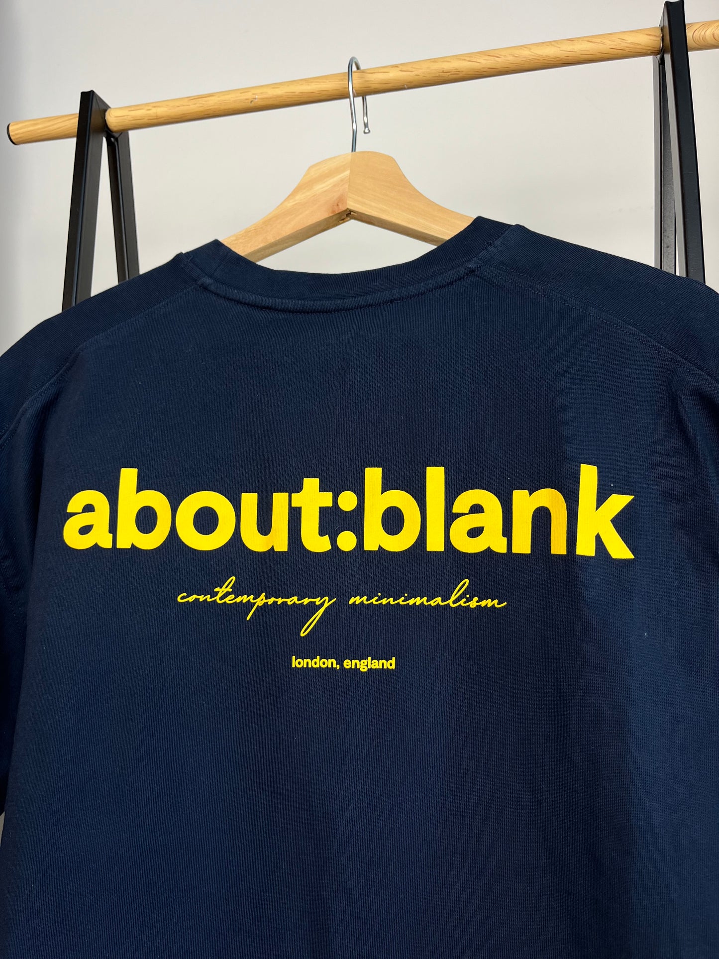 About:Blank Navy T-Shirt - Medium