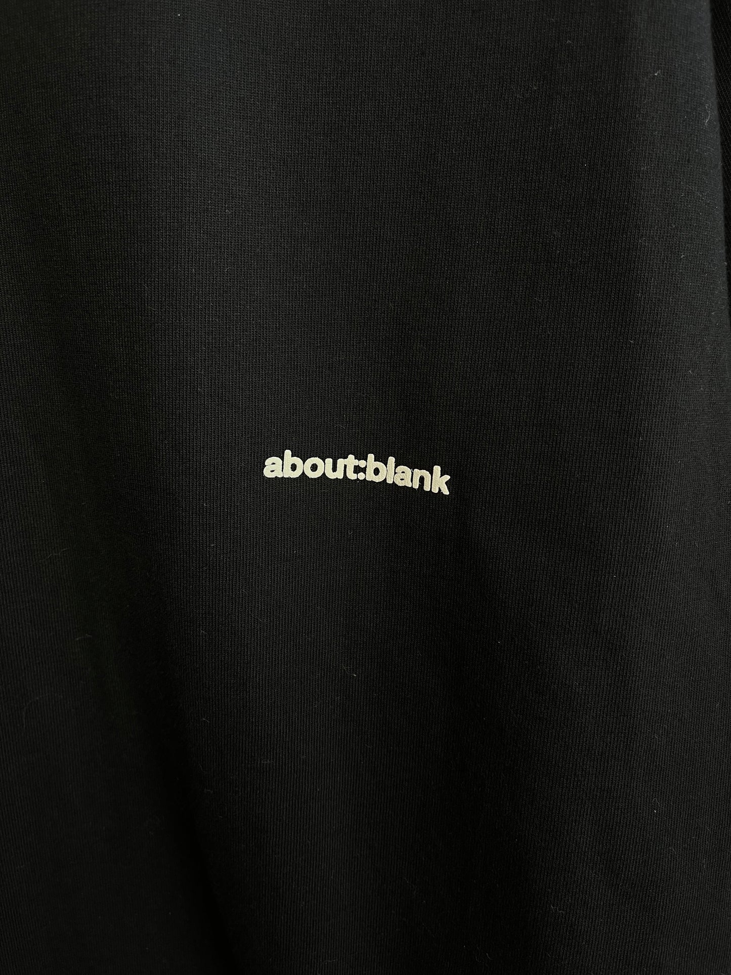 About:Blank Black T-Shirt - XL
