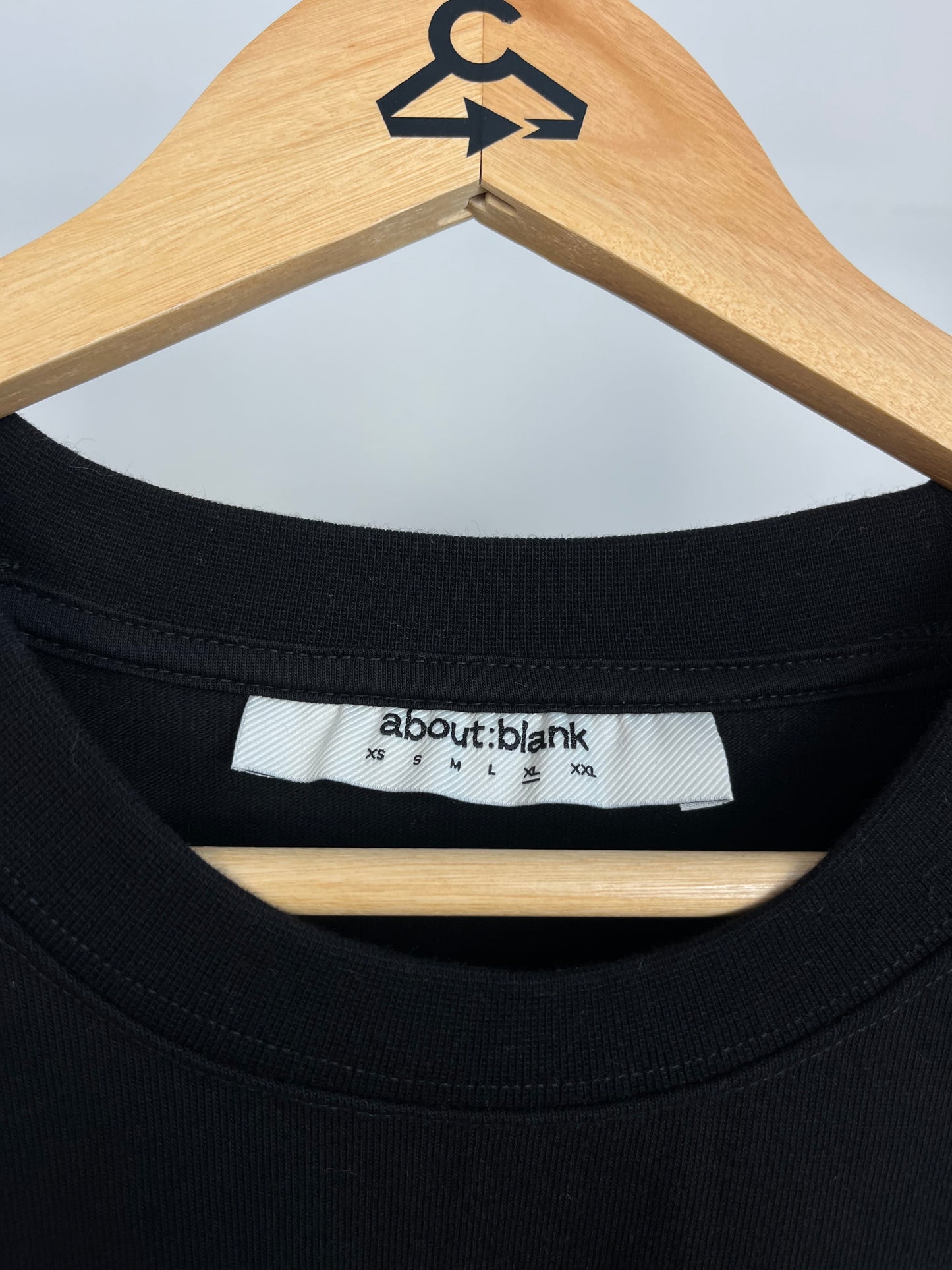 About:Blank Black T-Shirt - XL