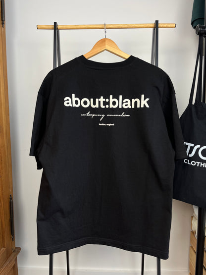About:Blank Black T-Shirt - XL