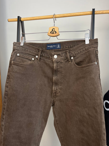 Abercrombie Brown Jeans W33 L30