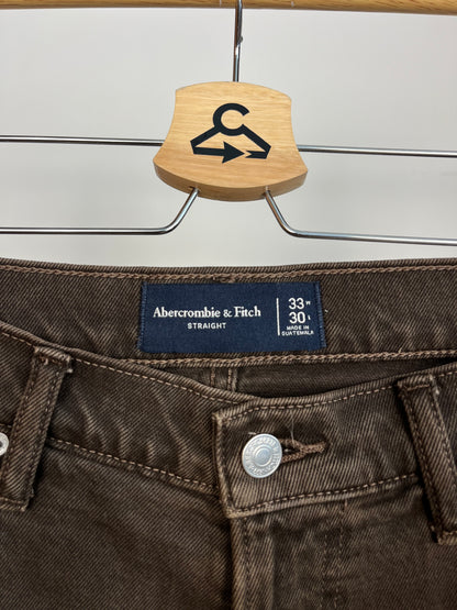 Abercrombie Brown Jeans W33 L30