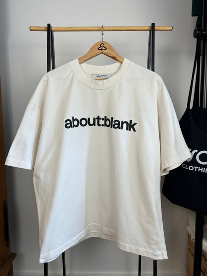 About:Blank Off White T-Shirt - Large