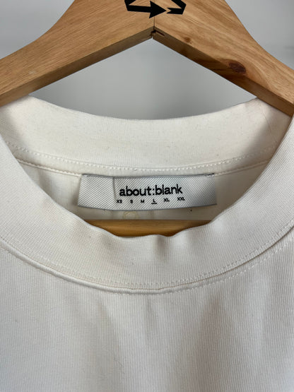 About:Blank Off White T-Shirt - Large
